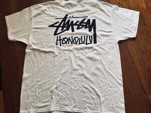 Stüssy Honolulu Chapter Tee Short Sleeve in White XLarge